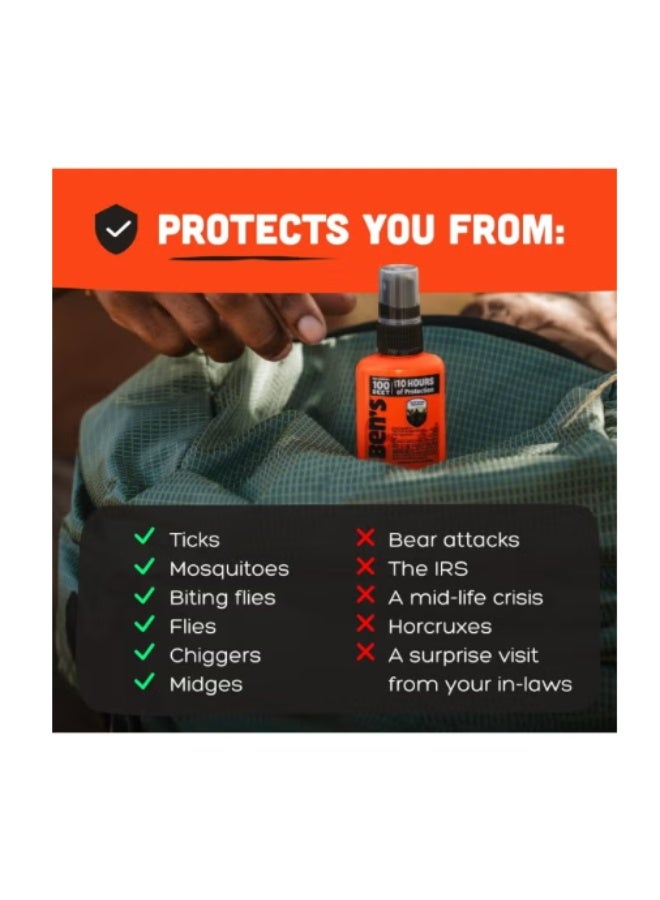 Ben's 100 Tick & Insect Repellent Alcohol Free Deet Insect Repellent Pump Spray Offers 10 Hours Of Protection For Adults & Children 37 ML - Image 3